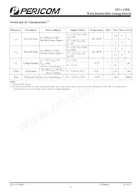 PI3A125BTAEX Datasheet Page 4