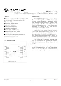 PI4IOE5V9522UEX Datasheet Copertura