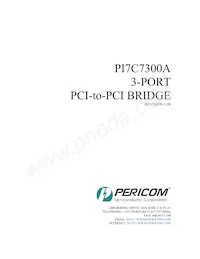 PI7C7300ANAE Datasheet Cover