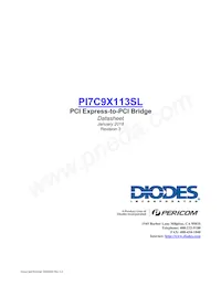 PI7C9X113SLFDEX Datenblatt Cover