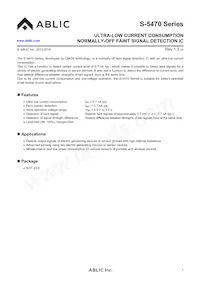 S-5470D21I-M5T1U Datasheet Copertura