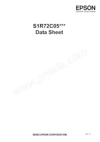 S1R72C05B10E100 Datasheet Cover