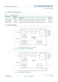 SC18IS603IPW Datasheet Page 2