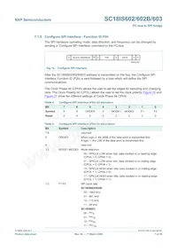 SC18IS603IPW Datasheet Page 7
