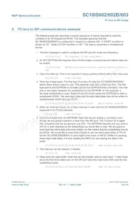 SC18IS603IPW Datasheet Pagina 14