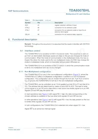 TDA8007BHL/C3 Datasheet Page 7