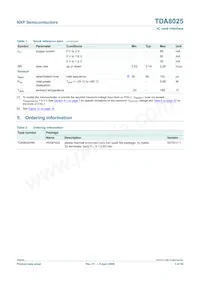 TDA8025HN/C1 Datasheet Page 3