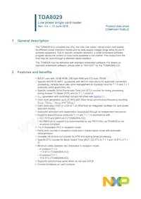 TDA8029HL/C206 Datasheet Copertura