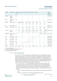 TDA8029HL/C206 Datasheet Pagina 9