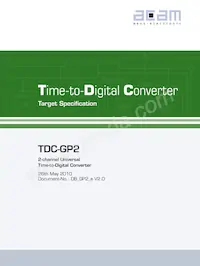 TDC-GP2 T&R 1K Datasheet Pagina 2