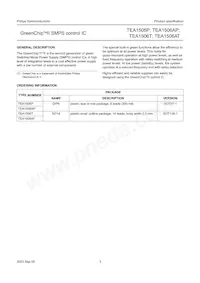 TEA1506AT/N1 Datasheet Pagina 3