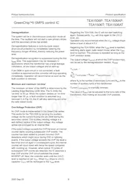 TEA1506AT/N1 Datasheet Pagina 8