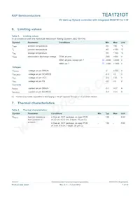 TEA1721DT/N1數據表 頁面 7