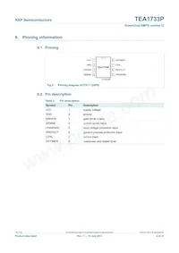 TEA1733P/N1 Datasheet Pagina 4