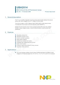 UBA2014P/N1 Datasheet Copertura