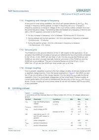 UBA2021P/N2 Datasheet Page 7