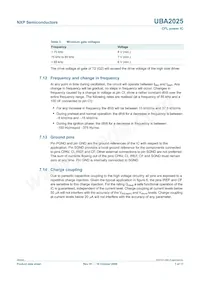 UBA2025T/N1 Datasheet Pagina 7