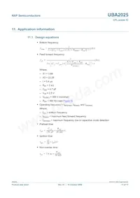 UBA2025T/N1 Datasheet Page 11