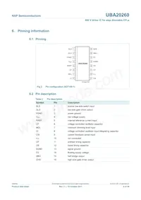 UBA20260T/1 Datasheet Pagina 4