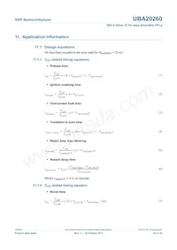 UBA20260T/1 Datasheet Pagina 22