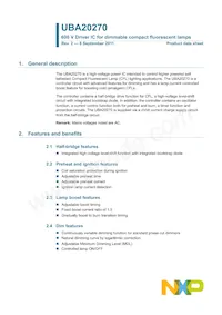 UBA20270T/1 Datasheet Copertura