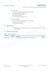 UBA20270T/1 Datasheet Pagina 2