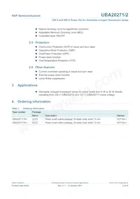 UBA20272T/1 Datasheet Page 2