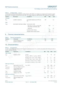 UBA2037TS/N1數據表 頁面 7