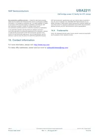 UBA2211CP/N1 Datasheet Page 19