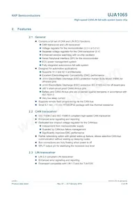 UJA1065TW/5V0/512 Datasheet Page 2