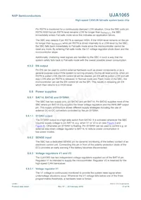 UJA1065TW/5V0/512 Datasheet Pagina 17