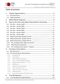 VNC2-64L1C-TRAY Datasheet Pagina 4