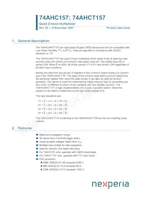 74AHCT157D Datasheet Copertura