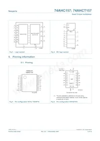 74AHCT157D Datasheet Pagina 3