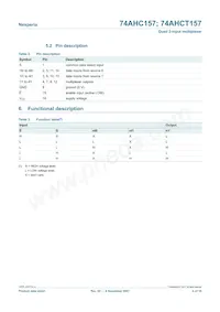 74AHCT157D Datasheet Page 4