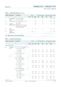 74AHCT157D數據表 頁面 7