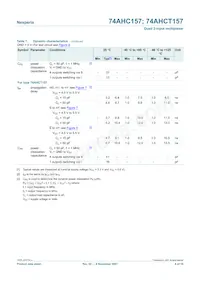 74AHCT157D Datasheet Pagina 8