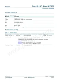 74AHCT157D Datasheet Page 14