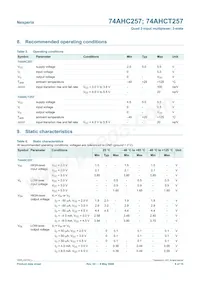 74AHCT257PW Datasheet Page 6