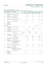 74AHCT257PW Datasheet Page 7