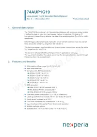 74AUP1G19GN Datasheet Copertura