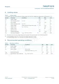 74AUP1G19GN Datasheet Page 4