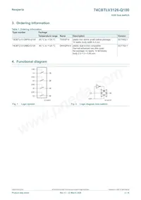 74CBTLV3126BQ-Q10X數據表 頁面 2