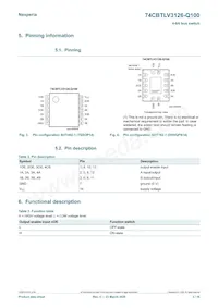 74CBTLV3126BQ-Q10X數據表 頁面 3