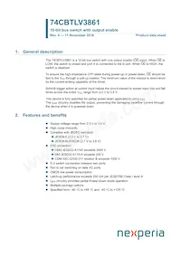 74CBTLV3861BQ Datasheet Copertura