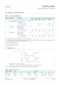 74CBTLV3861BQ Datasheet Pagina 9