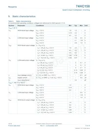 74HC158D Datasheet Pagina 6