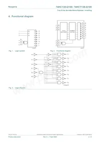 74HCT138BQ-Q100 Datasheet Pagina 2