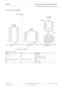 74HCT138BQ-Q100 Datasheet Pagina 3