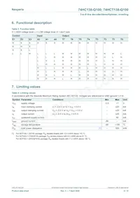 74HCT138BQ-Q100 Datasheet Pagina 4